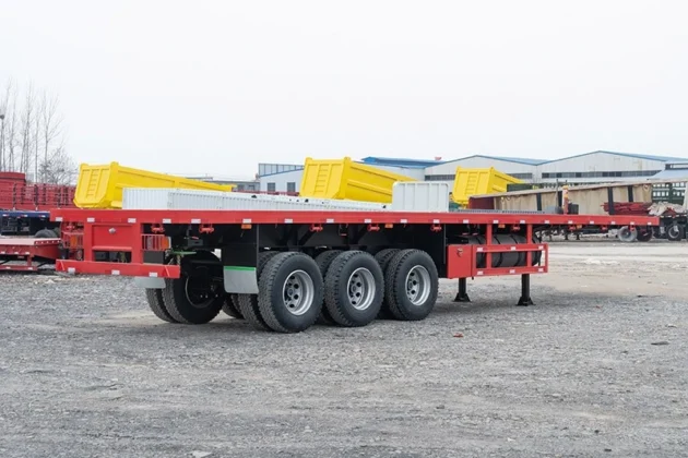 2/3/4 Axles 20-80 Ton Container Flatbed Trailer for Sale