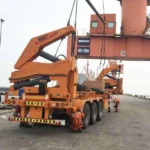 4-Axle 45ft Skeleton Container Trailer for Cement