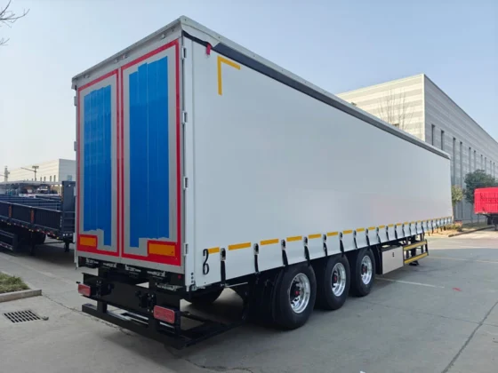 4-Axle 60 Ton Box Van Trailer for Construction