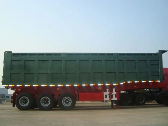 30-100 Ton End Dump Semi Trailer for Sale
