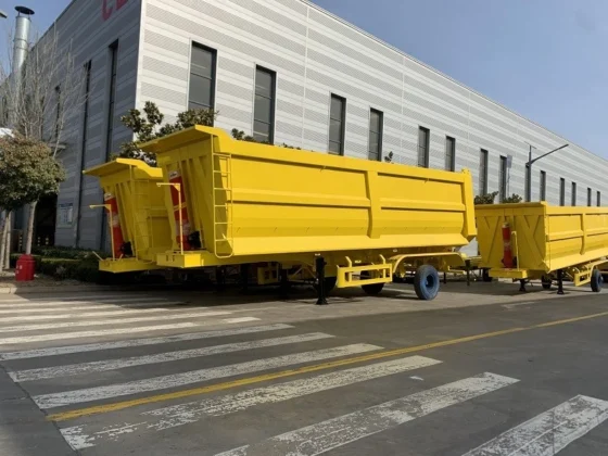 2-Axle 30 Ton Tipper Trailer for Excavator