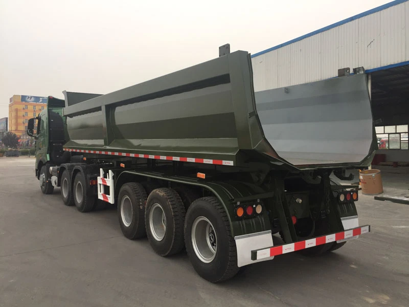 30-100 Ton End Tipper Semi Trailer for Sale