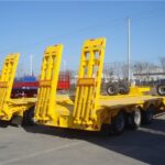 100 Ton 25ft Lowbed Trailer for Excavator