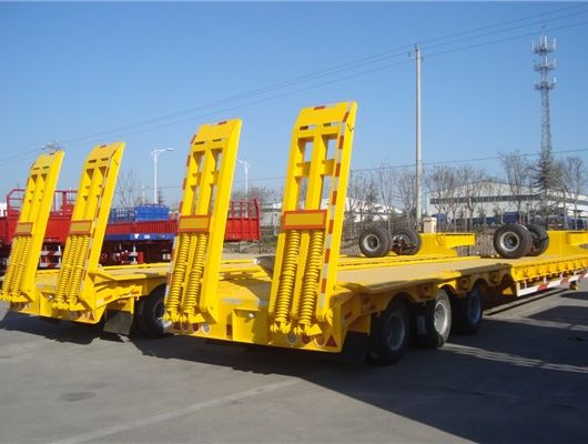 100 Ton 25ft Lowbed Trailer for Excavator