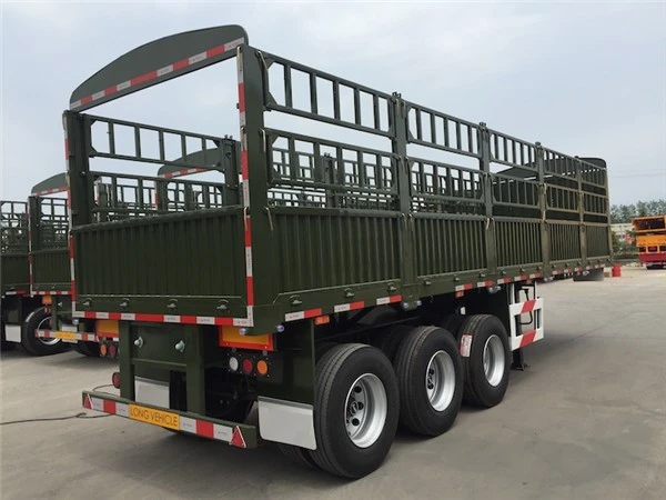 3-Axle 48ft Fence Trailer for Livestock