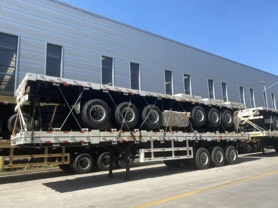 30-80 Ton Heavy Duty Flatbed Semi Trailer for Sale