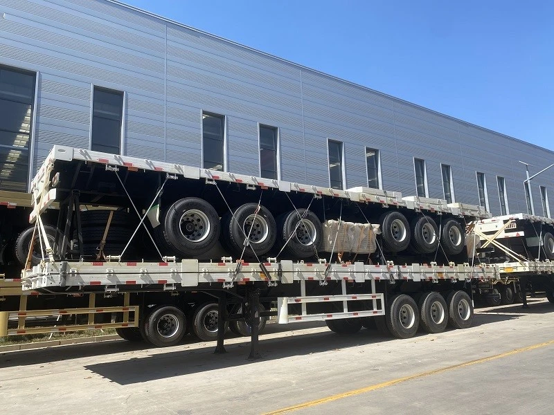 30-80 Ton Heavy Duty Flatbed Semi Trailer for Sale