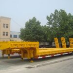 Heavy Duty Low Bed Semi Trailer 30-150 Ton
