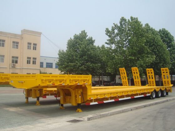 Heavy Duty Low Bed Semi Trailer 30-150 Ton
