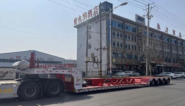 High-Low-High 4 Axle Lowbed Semi Trailer for Sale