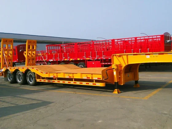 Hydraulic Lowbed Semi Trailer for Sale
