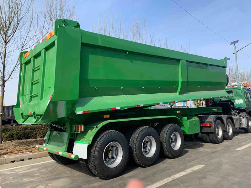 2/3/4 Axles 30-100 Ton Dump Semi Trailer for Sale