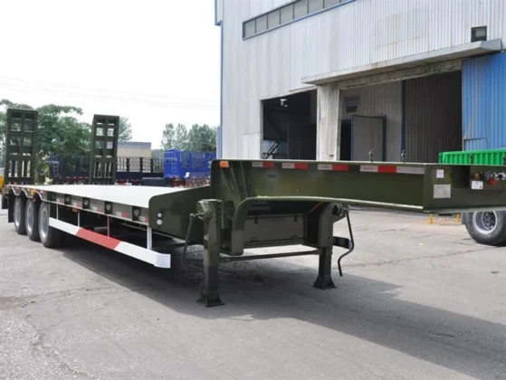 3/4/5 Axle 30-150 Ton Low Bed Semi Trailer for Sale