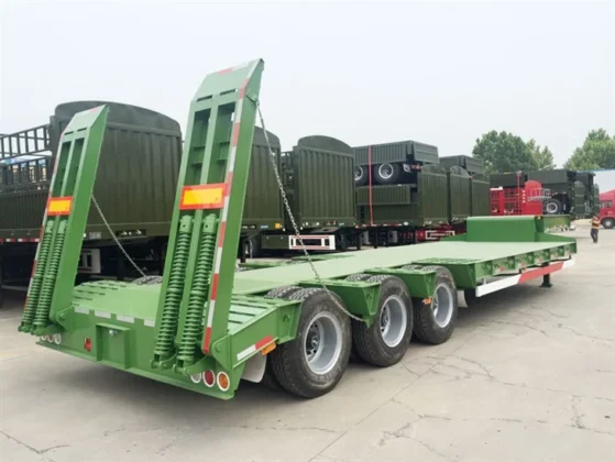 30-150 Ton Gooseneck Lowbed Semi Trailer for Sale