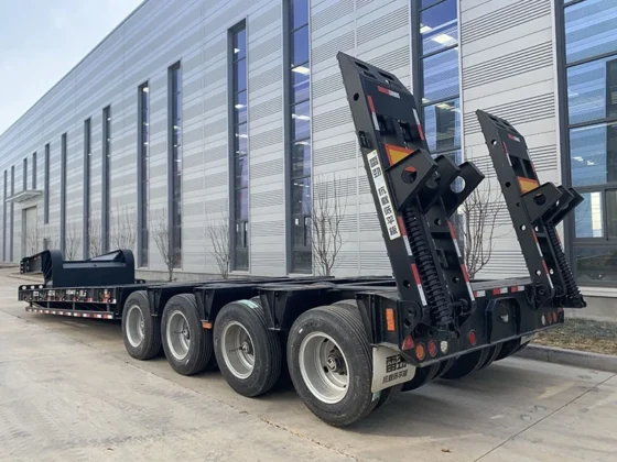 4-Axle 120 Ton Lowbed Trailer for Excavator