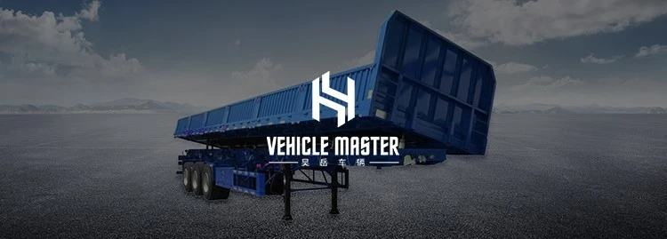 3-4 Axles 30-100 Ton Side Dump Trailer for Sale