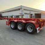 20/40/45ft Skeletal Truck Semi Trailer for Sale