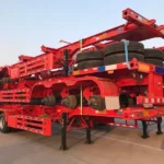 3-Axle 28 Ton 20ft Skeleton Container Trailer