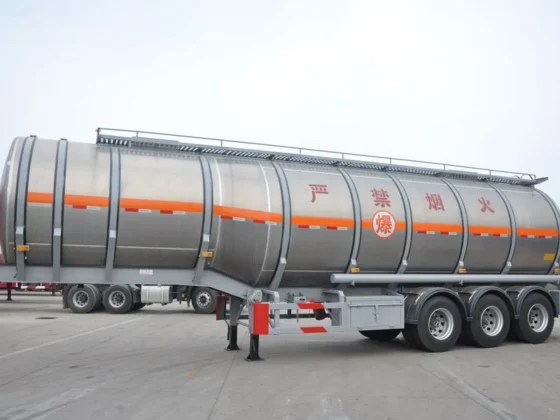 20-55m³ Stainless Steel Tanker Semi-Trailer for Sale