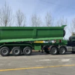 3-Axle 30 Ton 30ft Tipper Trailer for Excavator