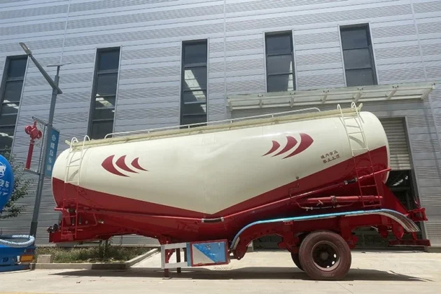 Aluminum 2-Axle 40ft Tanker Trailer for Cement