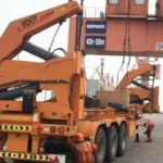 4-Axle 45ft Skeleton Container Trailer for Cement