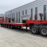 7 Axle 20-100 Ton Lowbed Semi Trailer for Sale