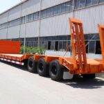 3 Axles 60 Ton Lowbed Semi Trailer for Sale