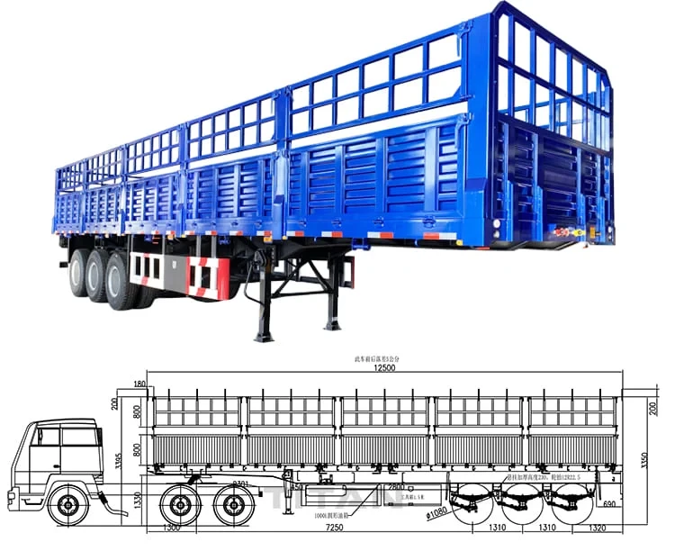 Fence Cargo Semi Trailer