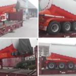 70m³ Stainless 4-Axle Tanker Trailer for Cement