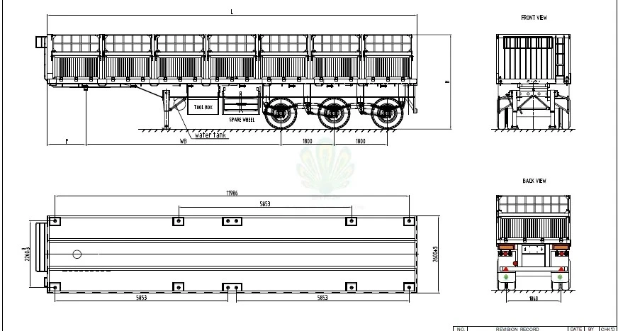 3 Axle 50 Tons Fence Cargo Trailer 3 Axle 50 Tons Fence Cargo Trailer