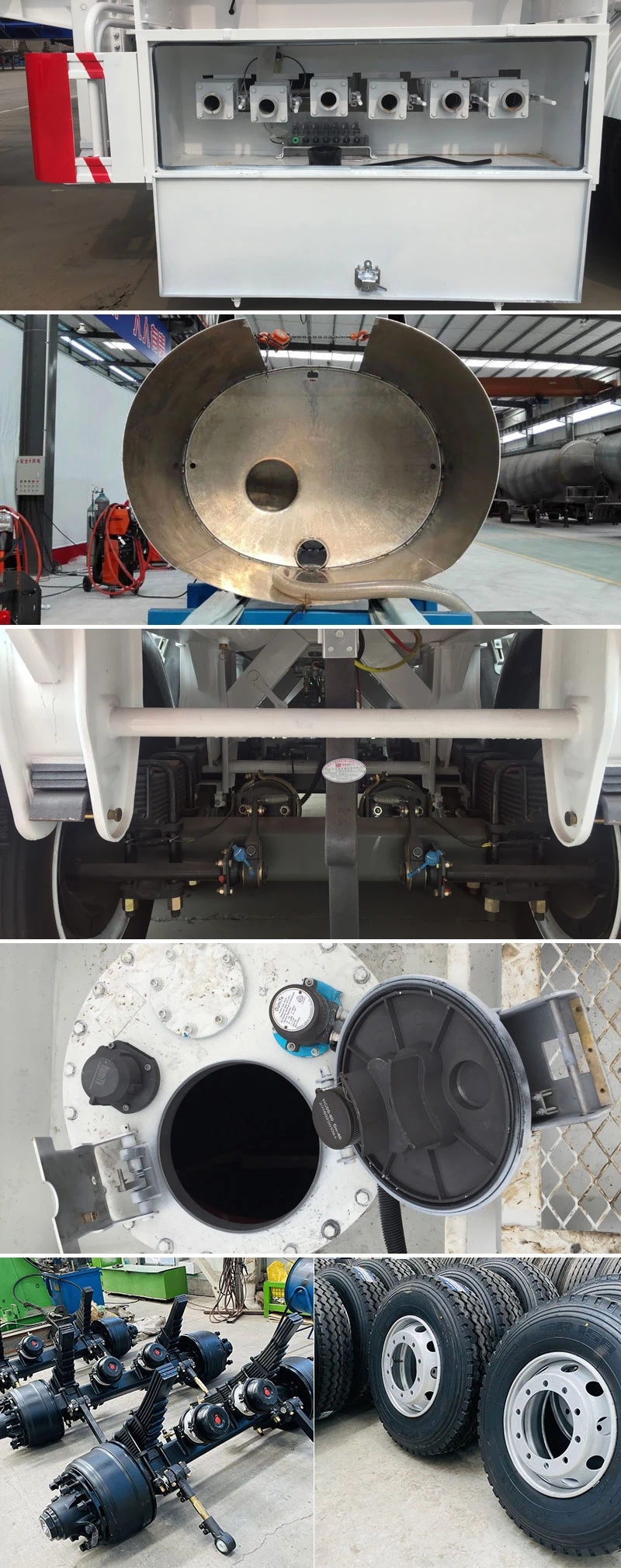 Semi-remorque citerne à carburant en aluminium 20 000 L-60 000 L