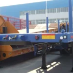 4-Axle 60 Ton 40ft Flatbed Trailer for Excavator