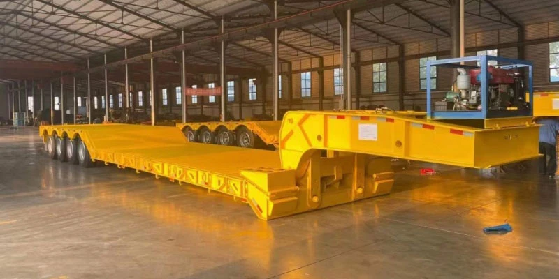 Detachable Gooseneck Lowbed Semi Trailer for Sale Detachable Gooseneck Lowbed Semi Trailer for Sale