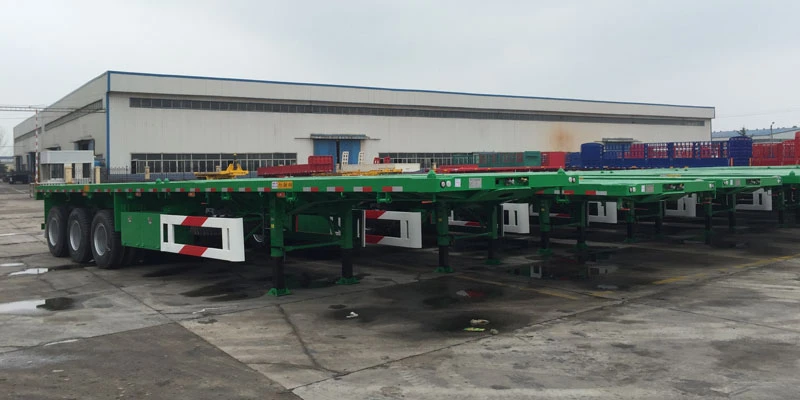 3 Axle 60 Ton Flatbed Semi Trailer 3 Axle 60 Ton Flatbed Semi Trailer
