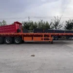 3-Axle 40ft Flatbed Trailer for Fuel