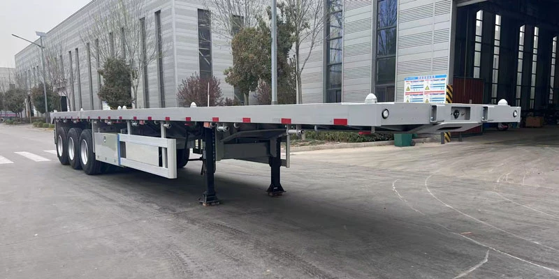 Best 3 Axle 40ft Flatbed Semi Trailer Best 3 Axle 40ft Flatbed Semi Trailer