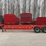 2-Axle 80 Ton 40ft Skeleton Container Trailer for Fuel