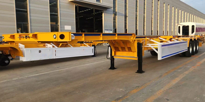 3 Axle 40ft Skeleton Semi Trailer for Africa