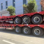 3-Axle 60 Ton Lowbed Trailer for Excavator