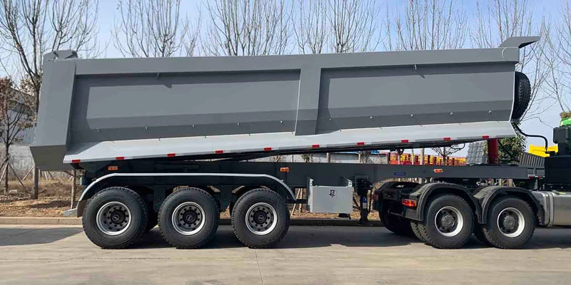 3 Axle Dump Semi Trailer for Sale