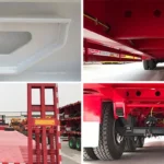 2-Axle 30 Ton 10ft Lowbed Trailer for Machinery