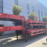 3-Axle 50 Ton Lowbed Trailer for Excavator