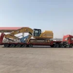 5 Axle 13-16m 100 Ton Lowbed Semi Trailer for Sale