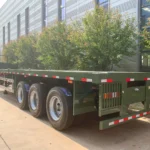 3 Axle 40ft Flatbed Semi Trailer for Panama