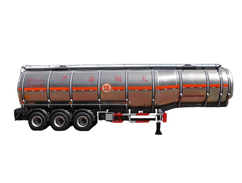 Silver tanker trailer shown in side profile