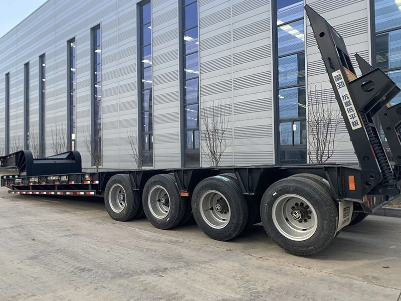 4 Axle Lowbed Semi Trailer