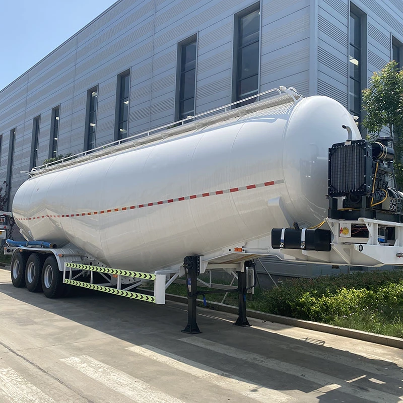 W Shape Bulk Cement Tanker Trailer