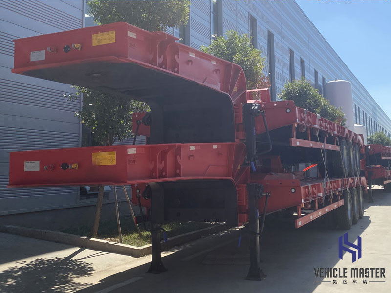 80 Ton Lowbed Trailer With Widened Parts 80 Ton Lowbed Trailer With Widened Parts