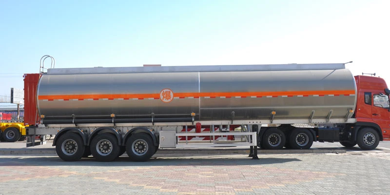 Semi-remorque citerne à carburant en aluminium 20 000 L – 60 000 L